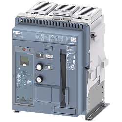 Siemens 3WJ1110-2AE02-4DD0 1000A 50kA 3 Kutuplu Sabit Tip Açık Tip Şalter Motorlu Tahrik ETU350WJ LSI 208-240V
