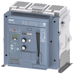 Siemens 3WJ1232-2AE02-4DD0 3200A 55kA 3 Kutuplu Sabit Tip Açık Tip Şalter Motorlu Tahrik ETU350WJ LSI 208-240V