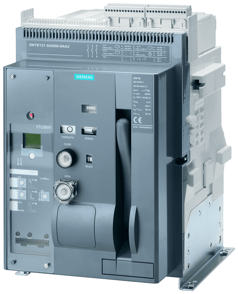 Siemens 3WT8161-5UA70-0AA2 Açık Tip Güç Şalteri 1600A 66kA - 1