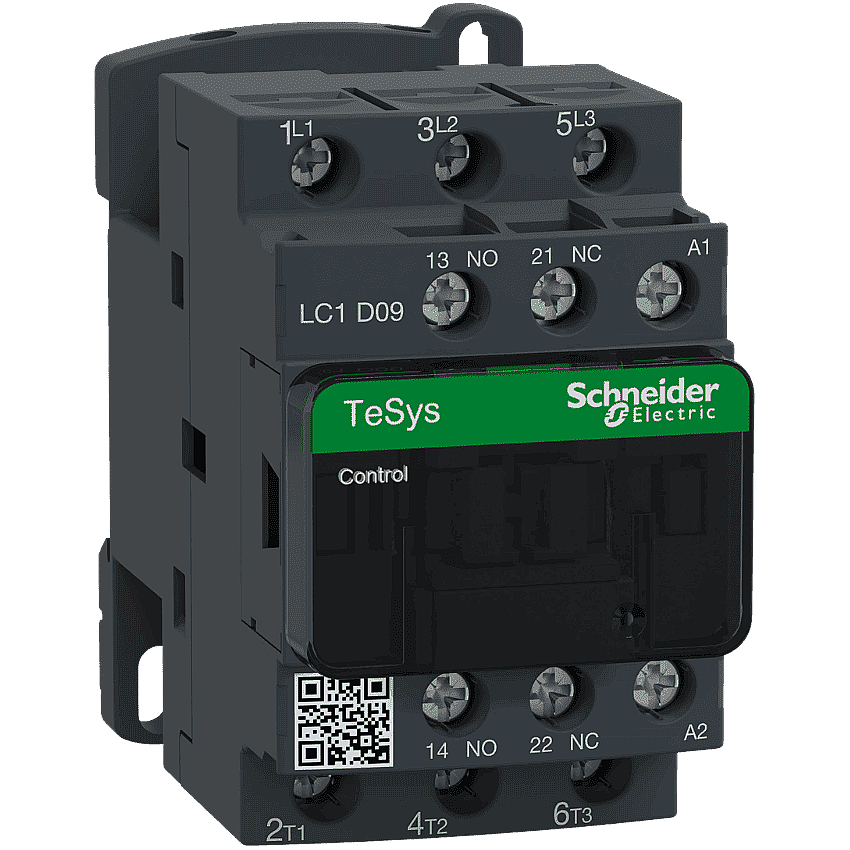 Schneider LC1D09E7 9A 4kW 48V AC Kontaktör 3 Kutup 1NA+1NK - 1