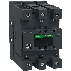Schneider LC1D115AEHE 115A 55kW 48-130V AC/DC Kontaktör 3 Kutup 1NA+1NK