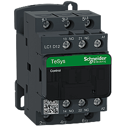Schneider LC1D12E7 12A 5,5kW 48V AC Kontaktör 3 Kutup 1NA+1NK