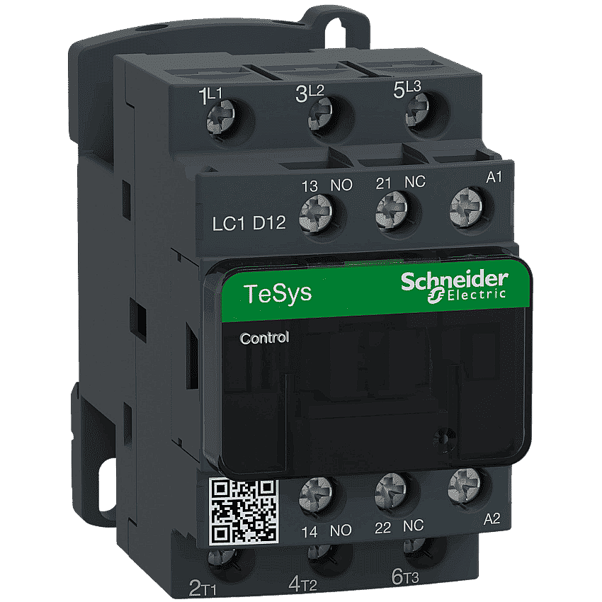 Schneider LC1D12E7 12A 5,5kW 48V AC Kontaktör 3 Kutup 1NA+1NK - 1