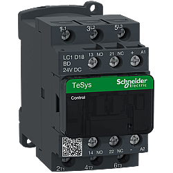 Schneider LC1D18BD 18A 7,5kW 24V DC Kontaktör 3 Kutup 1NA+1NK