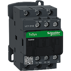 Schneider LC1D18F7 18A 7,5kW 110V AC Kontaktör 3 Kutup 1NA+1NK