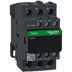 Schneider LC1D32B7 32A 15kW 24V AC Kontaktör 3 Kutup 1NA+1NK