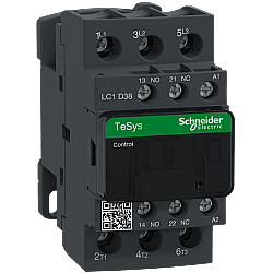 Schneider LC1D38Q7 38A 18,5kW 380V AC Kontaktör 3 Kutup 1NA+1NK