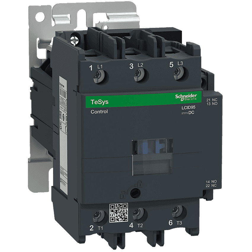Schneider LC1D95BD 95A 45kW 24V DC Kontaktör 3 Kutup 1NA+1NK - 1