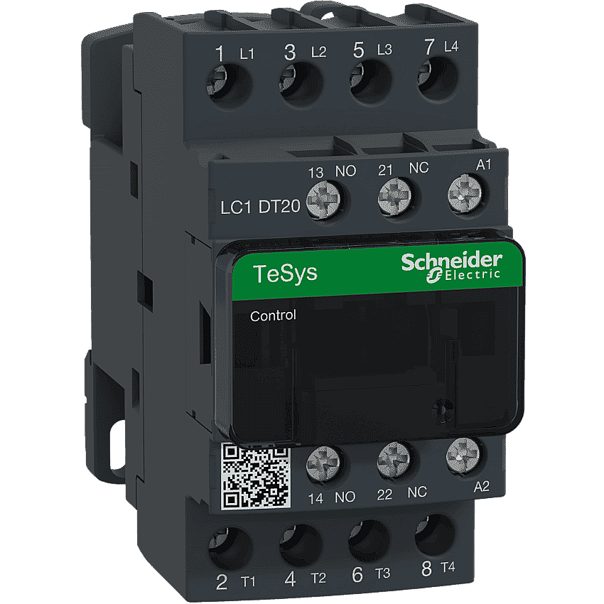 Schneider LC1DT20M7 20A 9kW 220V AC Kontaktör 4 Kutup 4NA - 1
