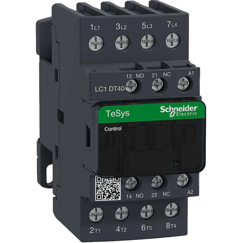 Schneider LC1DT40M7 40A 18,5kW 220V AC Kontaktör 4 Kutup 4NA - 1