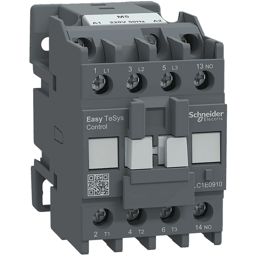 Schneider LC1E0910M5 9A 4kW 220V AC Kontaktör 3 Kutup 1NA - 1
