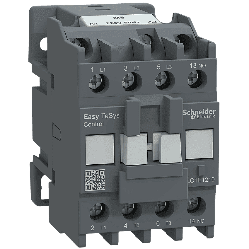 Schneider LC1E1210M5 12A 5,5kW 220V AC Kontaktör 3 Kutup 1NA - 1