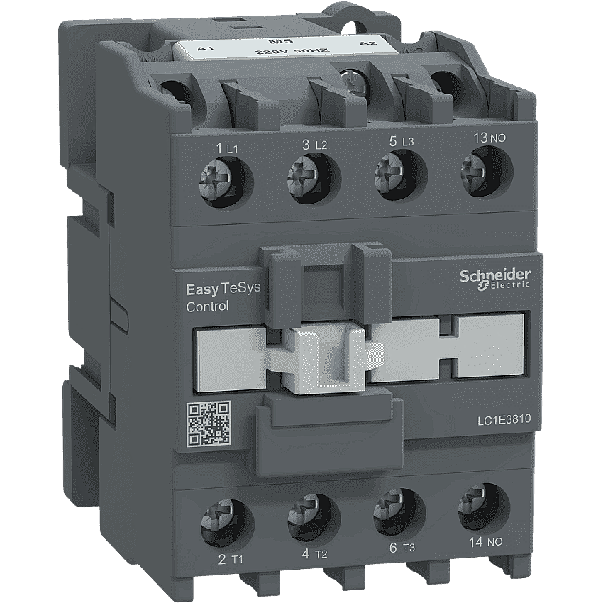 Schneider LC1E3810M5 38A 18,5kW 220V AC Kontaktör 3 Kutup 1NA - 1