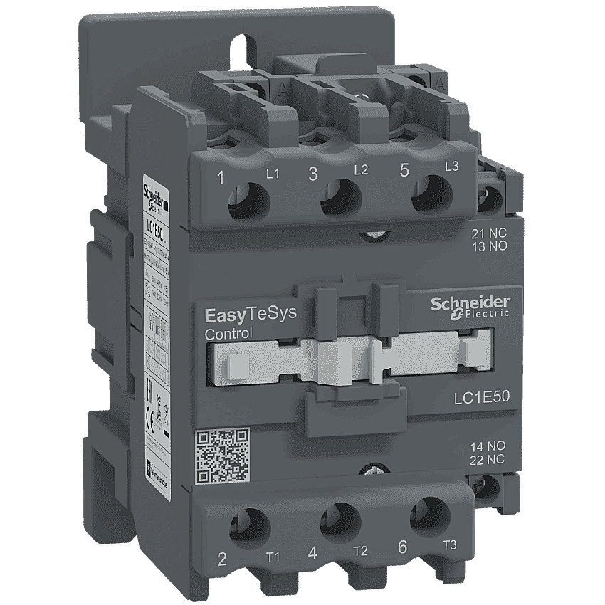 Schneider LC1E50M5 50A 22kW 220V AC Kontaktör 3 Kutup 1NA+1NK - 1