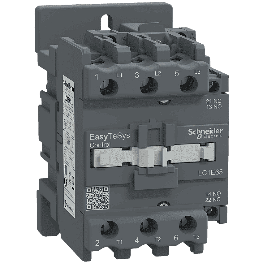 Schneider LC1E65M5 65A 30kW 220V AC Kontaktör 3 Kutup 1NA+1NK - 1