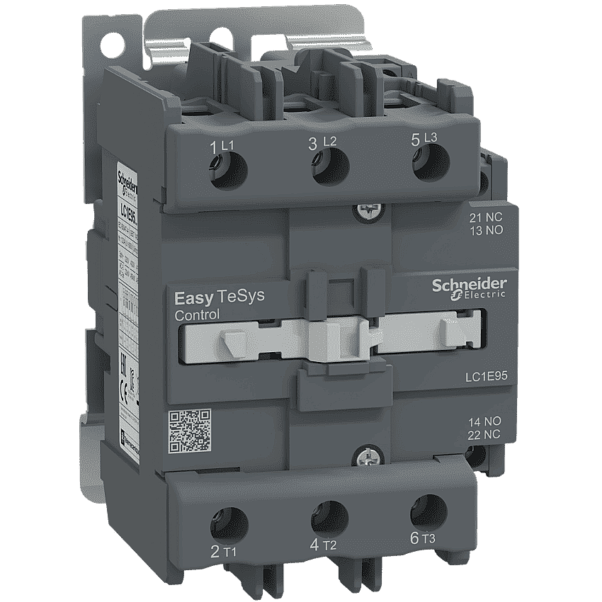 Schneider LC1E95M5 95A 45kW 220V AC Kontaktör 3 Kutup 1NA+1NK - 1