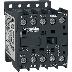 Schneider LC1K0610M7 6A 2,2kW 220V AC Kontaktör 3 Kutup 1NA