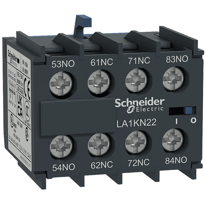 Schneider LA1KN22 Yardımcı Kontak Bloğu 2NO+2NC Önden Montaj - 1