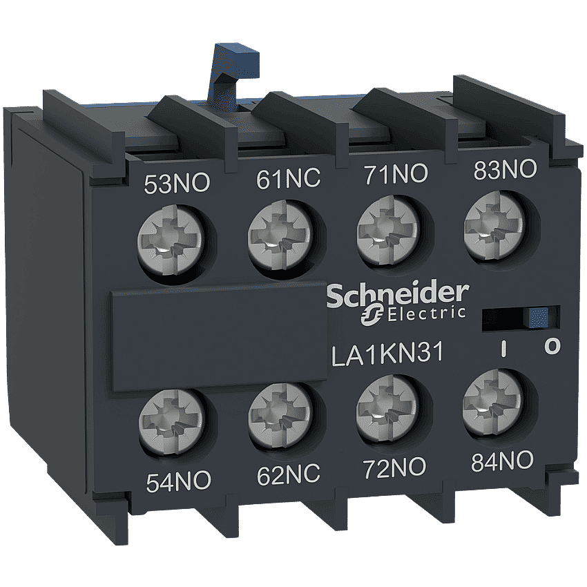 Schneider LA1KN31 Yardımcı Kontak Bloğu 3NO+1NC Önden Montaj - 1