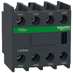 Schneider LADN04 Yardımcı Kontak Bloğu 4NC Önden Montaj
