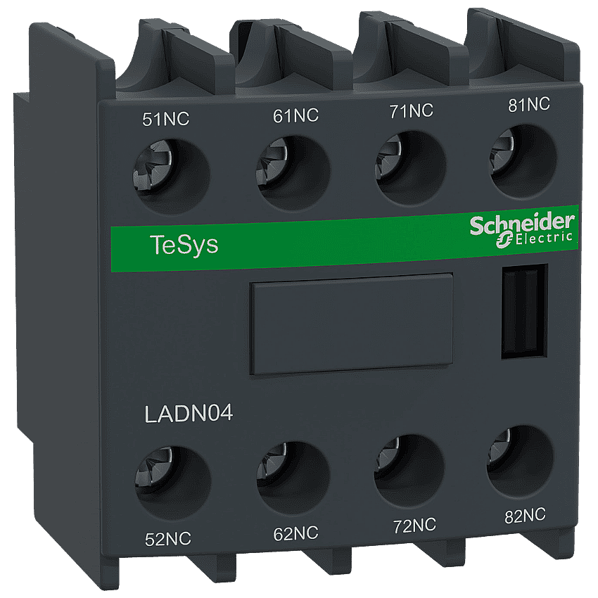 Schneider LADN04 Yardımcı Kontak Bloğu 4NC Önden Montaj - 1