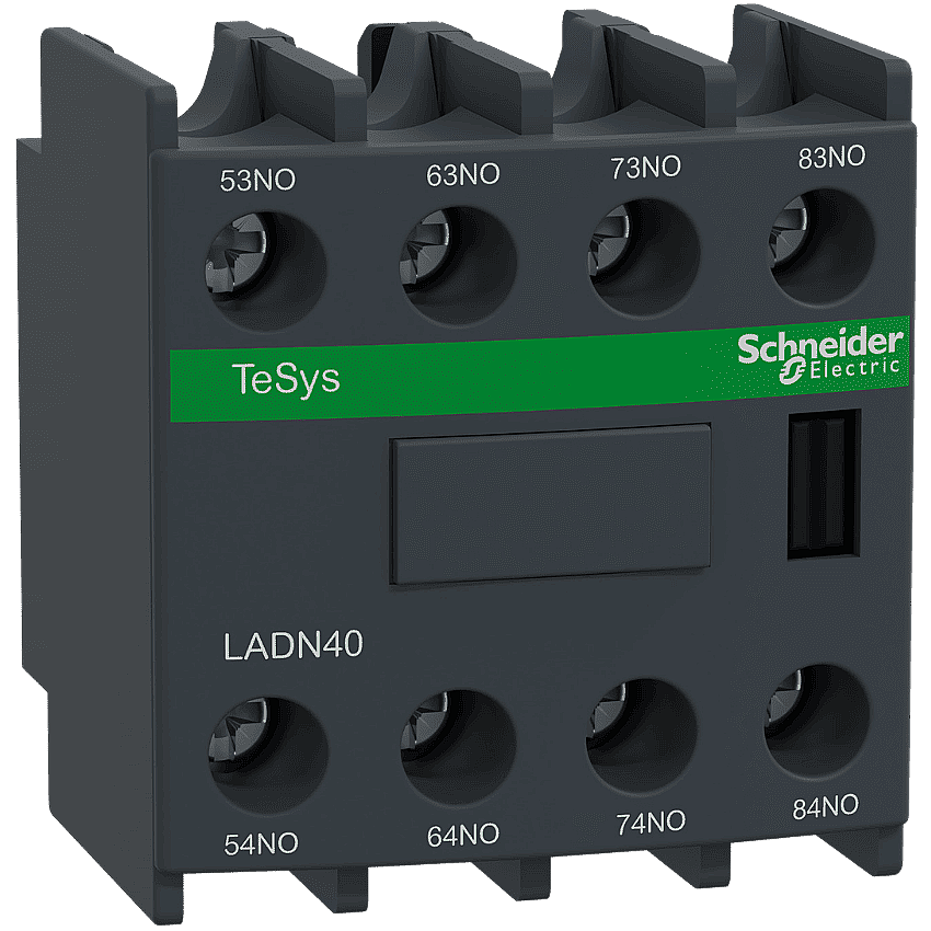 Schneider LADN40 Yardımcı Kontak Bloğu 4NO Önden Montaj - 1