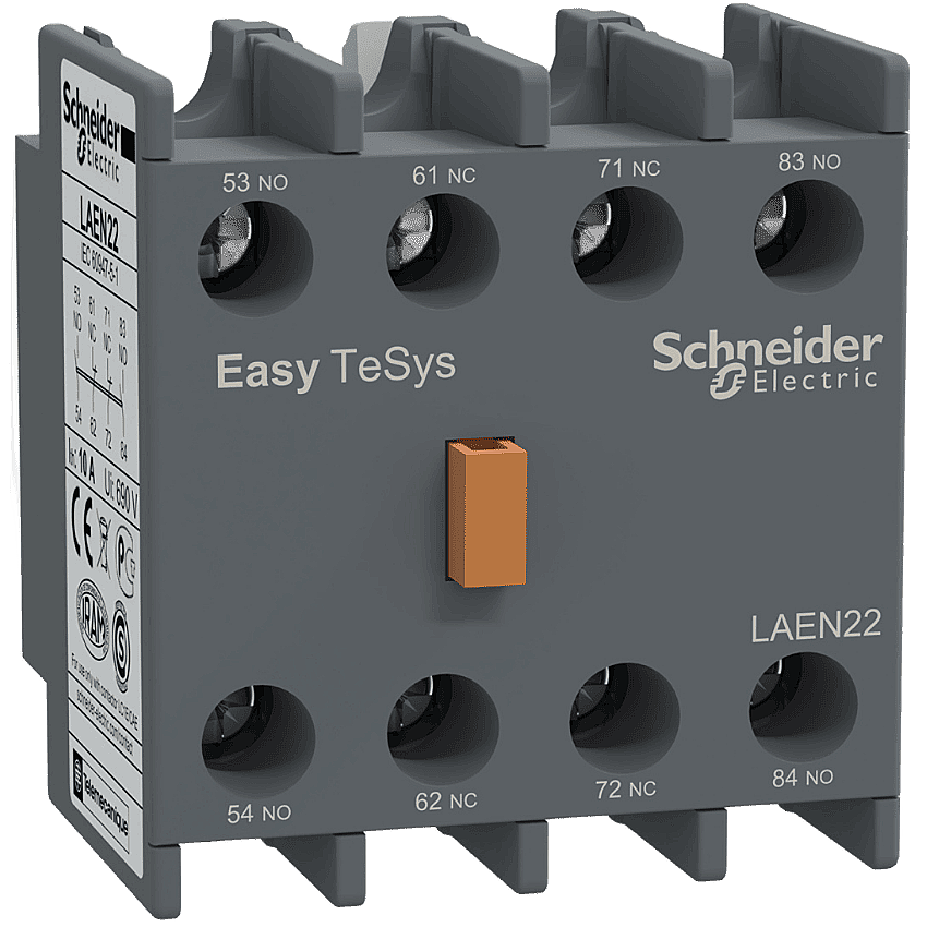 Schneider LAEN22 Yardımcı Kontak Bloğu 2NO+2NC Önden Montaj - 1