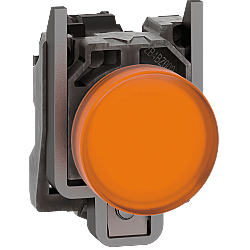 Schneider XB4BVM5 230V AC Turuncu LED Sinyal Lambası Metal 22mm