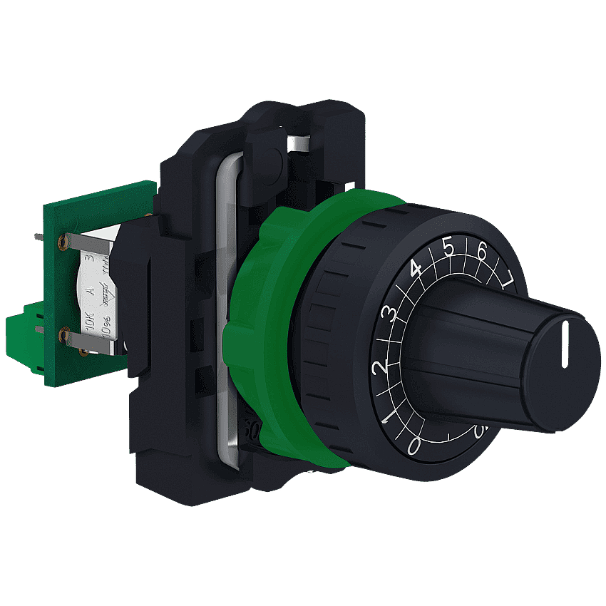 Schneider XB5AD912R4K7 4,7 kΩ Plastik Potansiyometre 22mm - 1