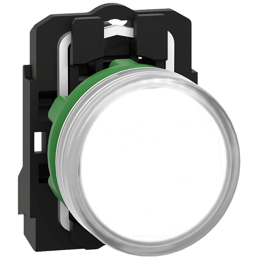 Schneider XB5AVB1 24V AC/DC Beyaz LED Sinyal Lambası Plastik 22mm - 1