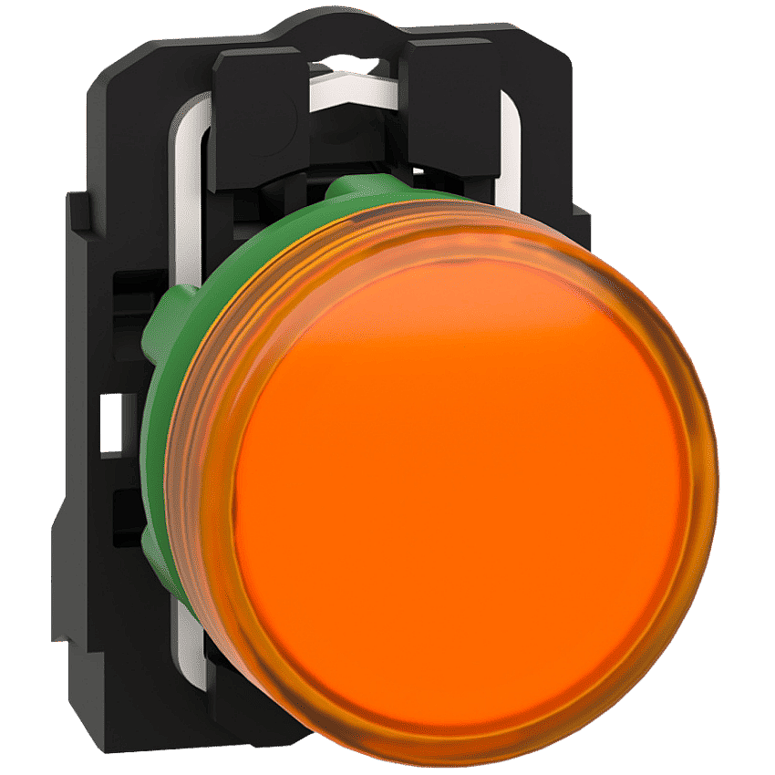Schneider XB5AVM5 230V AC Turuncu LED Sinyal Lambası Plastik 22mm - 1