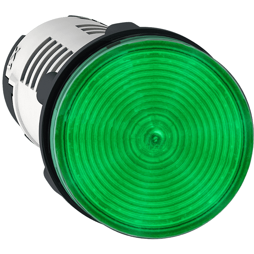 Schneider XB7EV03MP 230V AC Yeşil LED Sinyal Lambası Plastik 22mm - 1