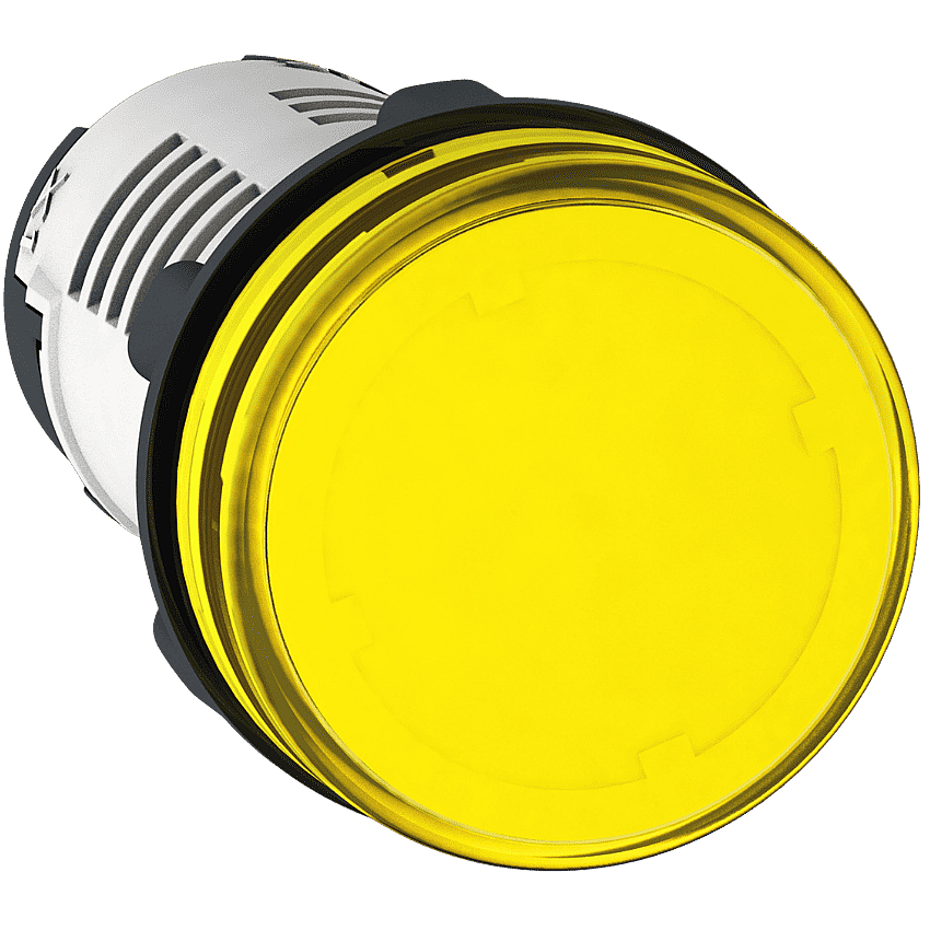 Schneider XB7EV05MP 230V AC Sarı LED Sinyal Lambası Plastik 22mm - 1