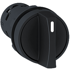 Schneider XB7ND33 Siyah Plastik Mandal Buton 22mm 3 Konumlu Kalıcı 2NO