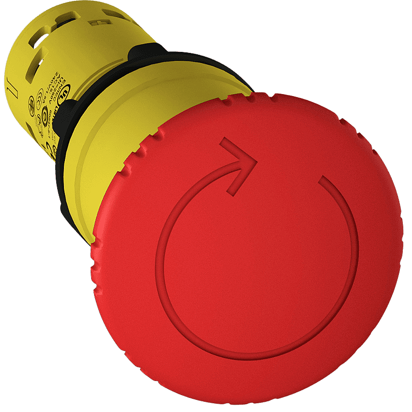 Schneider XB7NS8442 Kırmızı Mantar Plastik Acil Stop Buton 40mm 1NC - 1