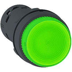 Schneider XB7NW33M1 230V AC Yeşil Işıklı Çıkıntılı Plastik Buton 22mm LED 1NO Yaylı