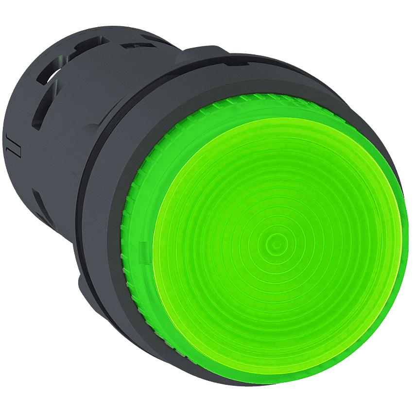 Schneider XB7NW33M1 230V AC Yeşil Işıklı Çıkıntılı Plastik Buton 22mm LED 1NO Yaylı - 1