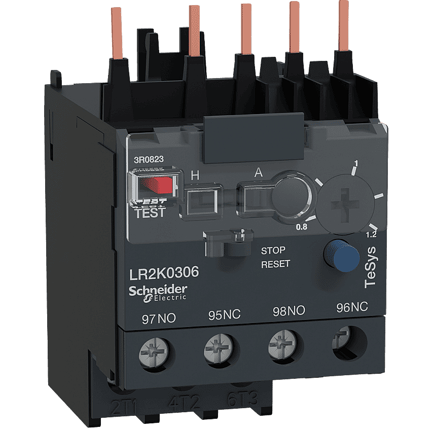 Schneider LR2K0306 Termik Röle 0,8-1,2A Kontaktöre Dirket Montaj - 1