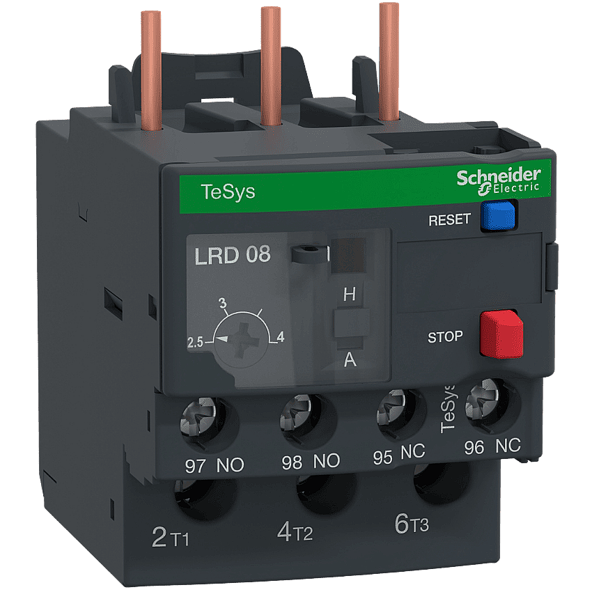 Schneider LRD08 Termik Röle 2,5-4A Kontaktöre Dirket Montaj - 1