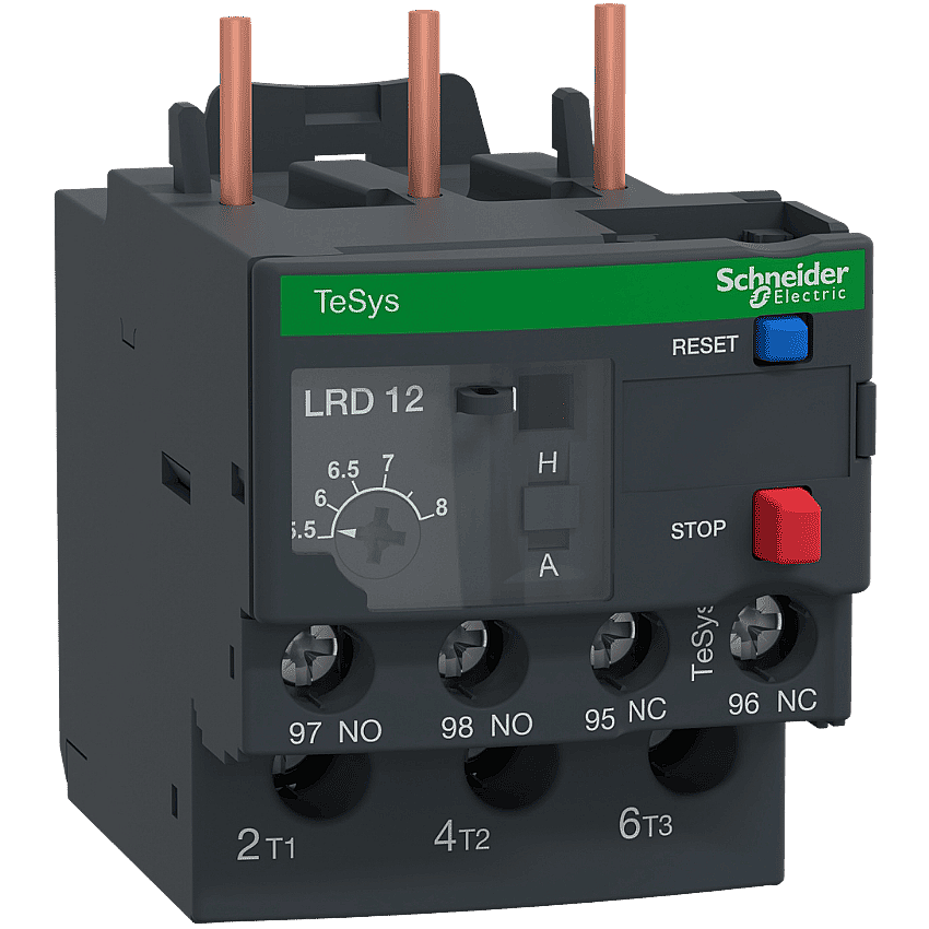 Schneider LRD12 Termik Röle 5,5-8A Kontaktöre Dirket Montaj - 1